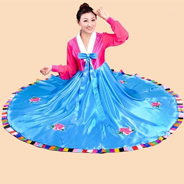 woman elegant north korean traditional costume flower print korea dance performance clothing female hanbok court pincess dress1, Red
woman elegant north korean traditional costume flower print korea dance performance clothing female hanbok court pincess dress1, Red