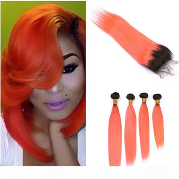 orange ombre virgin hair closure with bundles peruvian straight weaves #1b orange dark root ombre human hair extensions with closure, Black;brown
orange ombre virgin hair closure with bundles peruvian straight weaves #1b orange dark root ombre human hair extensions with closure, Black;brown
