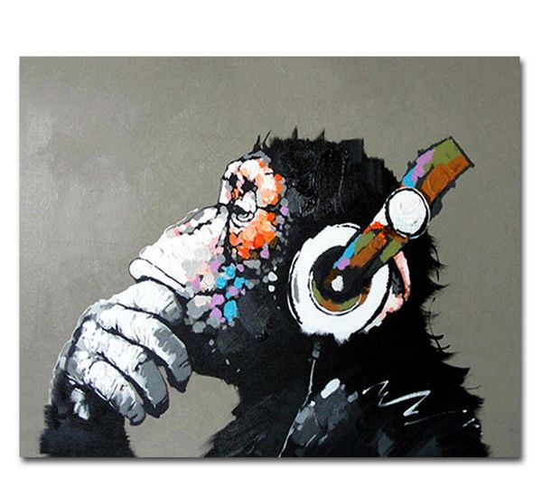 hand painted cool monkey canvas oil paintings wall art living home animals decor for kids room stretched ready to hang q1218
hand painted cool monkey canvas oil paintings wall art living home animals decor for kids room stretched ready to hang q1218