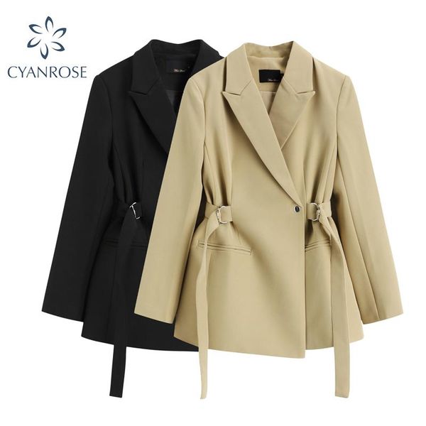 women's suits & blazers long blazer women with belt for office ladies work vintage autumn winter loose and jackets suit feminino casual, White;black
women's suits & blazers long blazer women with belt for office ladies work vintage autumn winter loose and jackets suit feminino casual, White;black