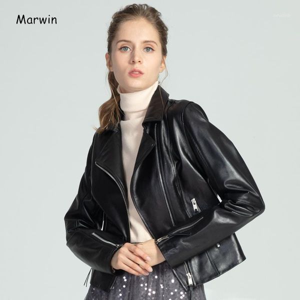 marwin pu leather 2020 new-coming spring turn-down collar short leather coat zipper high street and moto style female ladies1, Black
marwin pu leather 2020 new-coming spring turn-down collar short leather coat zipper high street and moto style female ladies1, Black