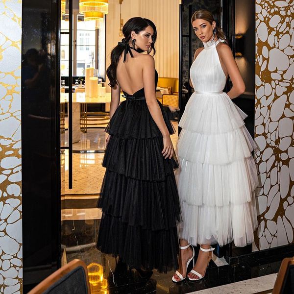 emply evening dresses sleeveless backless halter organza formal occasion custom made new designed prom dress robe de mariée, Black
emply evening dresses sleeveless backless halter organza formal occasion custom made new designed prom dress robe de mariée, Black