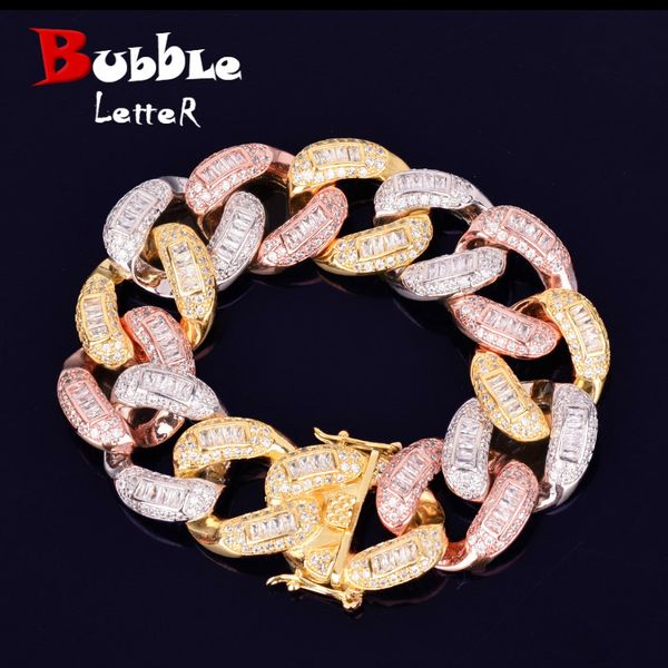 22mm colorful baguette zircon miami cuban link bracelet iced out men's hip hop street rock jewelry colorful chain 7" 8" 20092, Black
22mm colorful baguette zircon miami cuban link bracelet iced out men's hip hop street rock jewelry colorful chain 7" 8" 20092, Black