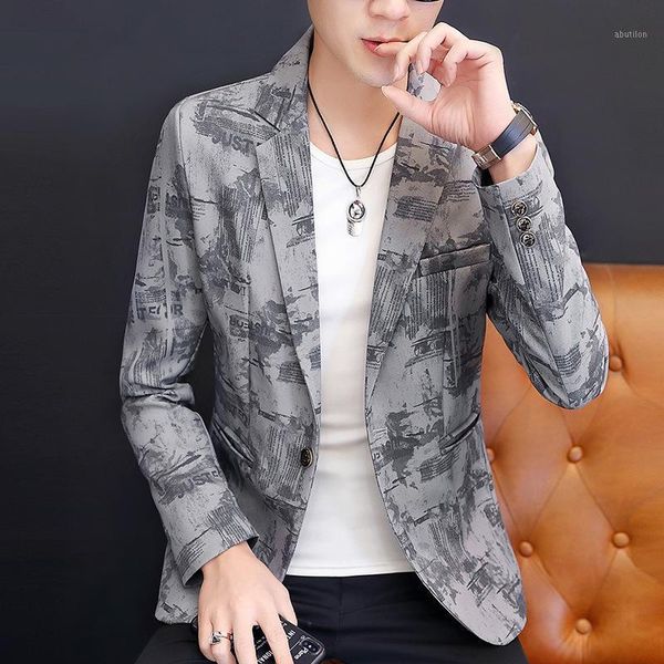 men's suits & blazers 2021 spring men's cool printing one button small blazer youth slim fashion flower blazer1, White;black
men's suits & blazers 2021 spring men's cool printing one button small blazer youth slim fashion flower blazer1, White;black
