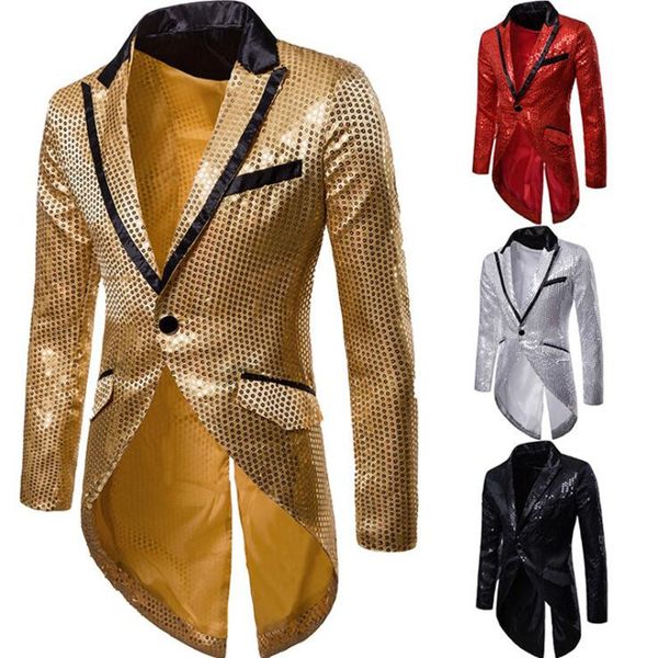 2021 men autumn winter blazer sequins tail blazers jacket gothic club jackets stage-dressing black-red gold singer 1c2v, White;black
2021 men autumn winter blazer sequins tail blazers jacket gothic club jackets stage-dressing black-red gold singer 1c2v, White;black