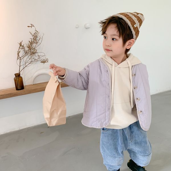 korean style autumn kids fashion quilted thin solid color jackets boys and girls loose fashion outwears lj201128, Blue;gray
korean style autumn kids fashion quilted thin solid color jackets boys and girls loose fashion outwears lj201128, Blue;gray