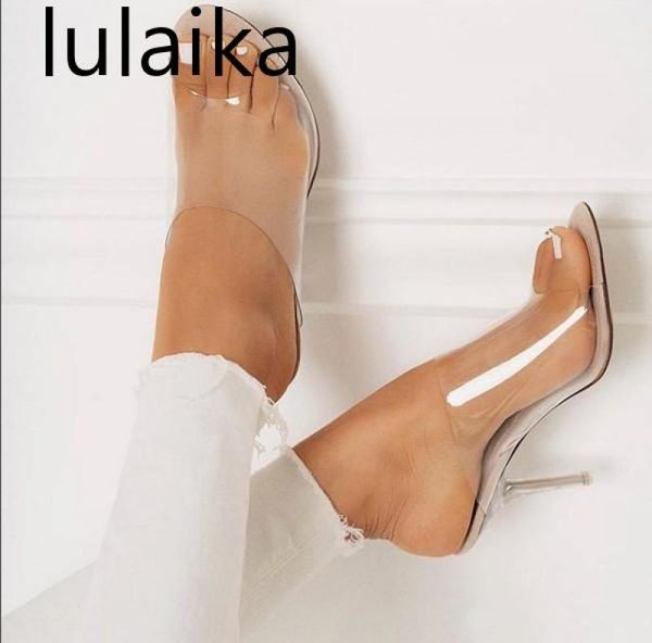 dress shoes 2021 pvc jelly sandals open toe high heels women transparent perspex slippers heel clear 11.5 cm size 35-421, Black
dress shoes 2021 pvc jelly sandals open toe high heels women transparent perspex slippers heel clear 11.5 cm size 35-421, Black