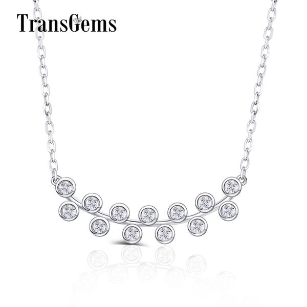 transgems 10k white gold 13pcs*2mm f colorless moissanite pendant necklace for women birthday wedding gifts fine jewelry y200620, Silver
transgems 10k white gold 13pcs*2mm f colorless moissanite pendant necklace for women birthday wedding gifts fine jewelry y200620, Silver