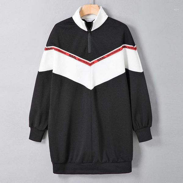 women long hoodies lady autumn spring long sleeve patchwork thick black sweatshirts female causal hoody dress pullover talever1
women long hoodies lady autumn spring long sleeve patchwork thick black sweatshirts female causal hoody dress pullover talever1