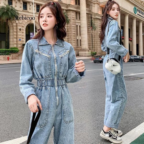 fashion zipper jeans women jumpsuit long elastic high waist ladies rompers streetwear pocket long sleeve denim overalls female1, Black;white
fashion zipper jeans women jumpsuit long elastic high waist ladies rompers streetwear pocket long sleeve denim overalls female1, Black;white
