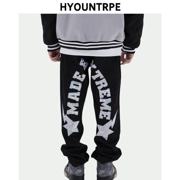 high street letter star patchwork denim pants mens straight zipper jeans trouser hip hop streetwear new casual joggers pants, Black
high street letter star patchwork denim pants mens straight zipper jeans trouser hip hop streetwear new casual joggers pants, Black