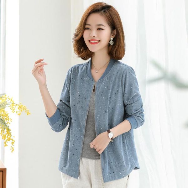 thin type for spring and autumn coat middle-aged women 40 years old 50 middle-aged jacket baseball uniform short crew neck, White
thin type for spring and autumn coat middle-aged women 40 years old 50 middle-aged jacket baseball uniform short crew neck, White