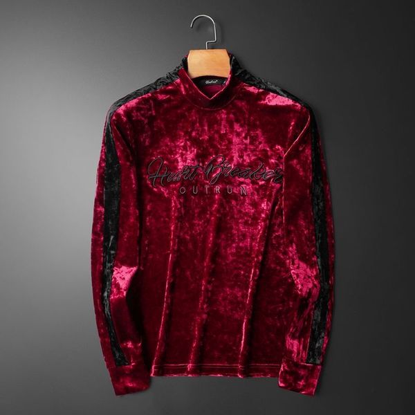 real male vintage fine fitting long luxury turtleneck high embroidered club velvet outfit t-shirt homme i4n8, White;black
real male vintage fine fitting long luxury turtleneck high embroidered club velvet outfit t-shirt homme i4n8, White;black