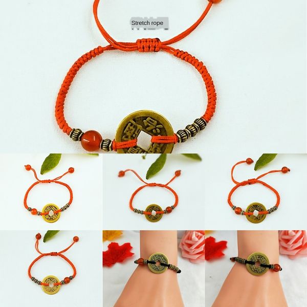 hand woven agate rat's original life year antique copper coin five emperors money bracelet red rope agate beads lovers bracelet dkkgd, Golden;silver
hand woven agate rat's original life year antique copper coin five emperors money bracelet red rope agate beads lovers bracelet dkkgd, Golden;silver
