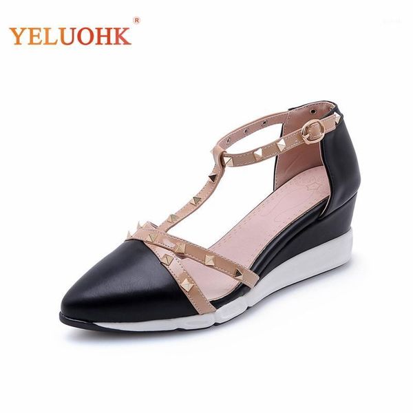 34-40 rivet wedges shoes women 2021 spring shoes heel women pumps platform high heels1, Black
34-40 rivet wedges shoes women 2021 spring shoes heel women pumps platform high heels1, Black