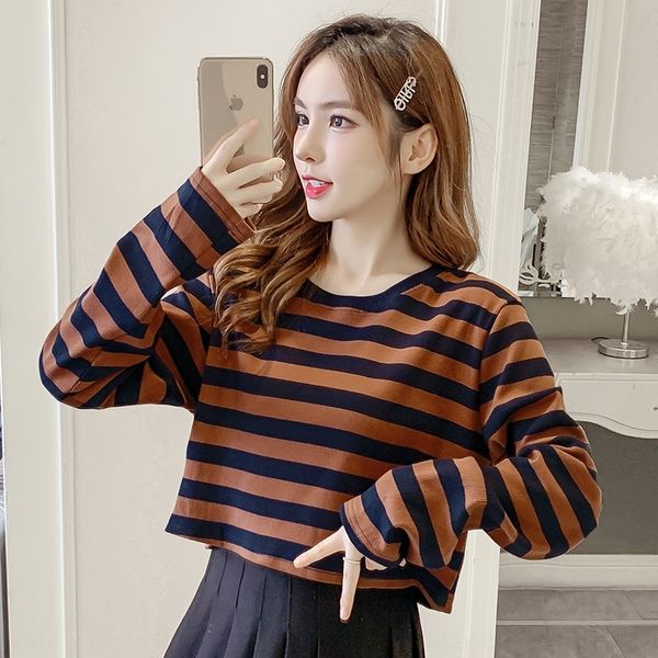 rmome осень 2020 новые корейского стиля свободного похудение полосатые шея круглые длинный рукав короткий свитер для женщин свитер свитер at, Black
rmome осень 2020 новые корейского стиля свободного похудение полосатые шея круглые длинный рукав короткий свитер для женщин свитер свитер at, Black