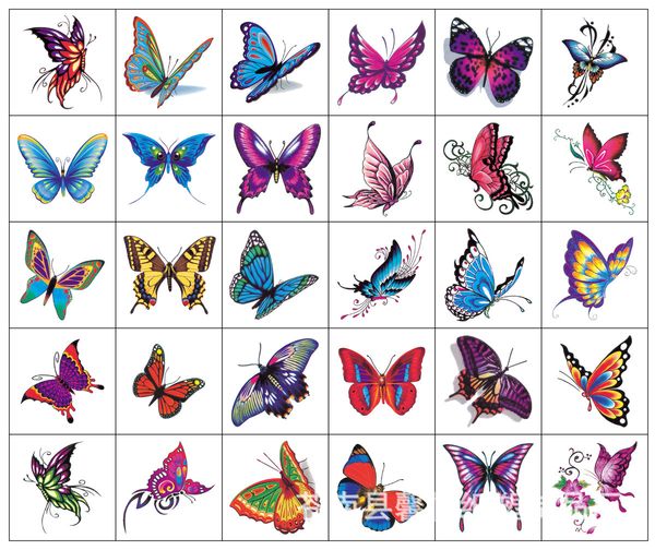 30pcs butterfly pattern tattoo stickers waterproof 30designs paste water transfer paper no trace remains charming covering scar
30pcs butterfly pattern tattoo stickers waterproof 30designs paste water transfer paper no trace remains charming covering scar