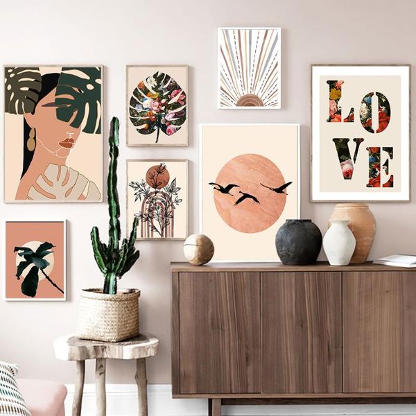 vintage landscape bobo style canvas painting abstract flower and leaves poster love quote print wall art picture home decoration
vintage landscape bobo style canvas painting abstract flower and leaves poster love quote print wall art picture home decoration