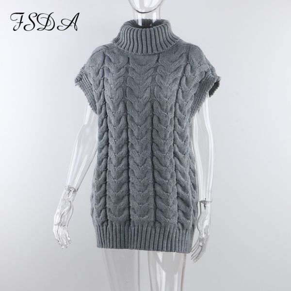 fsda turtleneck sleeveless women vest sweater 2020 beige oversized twist pullover knitted loose autumn winter jumper casual, White;black
fsda turtleneck sleeveless women vest sweater 2020 beige oversized twist pullover knitted loose autumn winter jumper casual, White;black