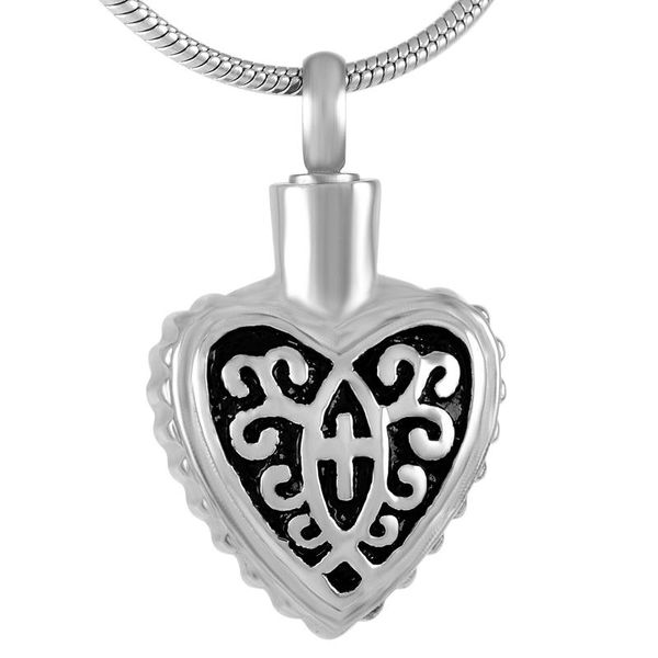 chains ijd9298 stainless steel cremation ashes necklace black cross heart keepsake jewelry remains urn ash holder memorial, Silver
chains ijd9298 stainless steel cremation ashes necklace black cross heart keepsake jewelry remains urn ash holder memorial, Silver