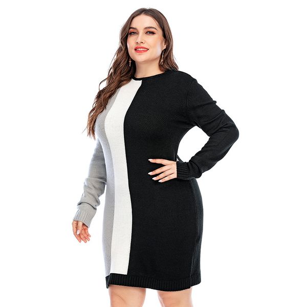 blast big size women's knitted sweater dress vertical striped slim figure long sweater girl, White;black
blast big size women's knitted sweater dress vertical striped slim figure long sweater girl, White;black
