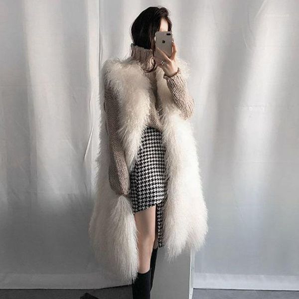2020 new autumn and winter women vest coat imitation wool vest long thickened imitation fur coat faux fur coats long1, Black
2020 new autumn and winter women vest coat imitation wool vest long thickened imitation fur coat faux fur coats long1, Black