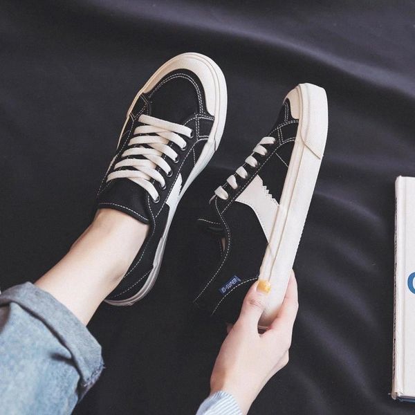 fashion women canvas shoes casual flats black shoes female breathable sneakers women's new korean style girl flats #d29s
fashion women canvas shoes casual flats black shoes female breathable sneakers women's new korean style girl flats #d29s