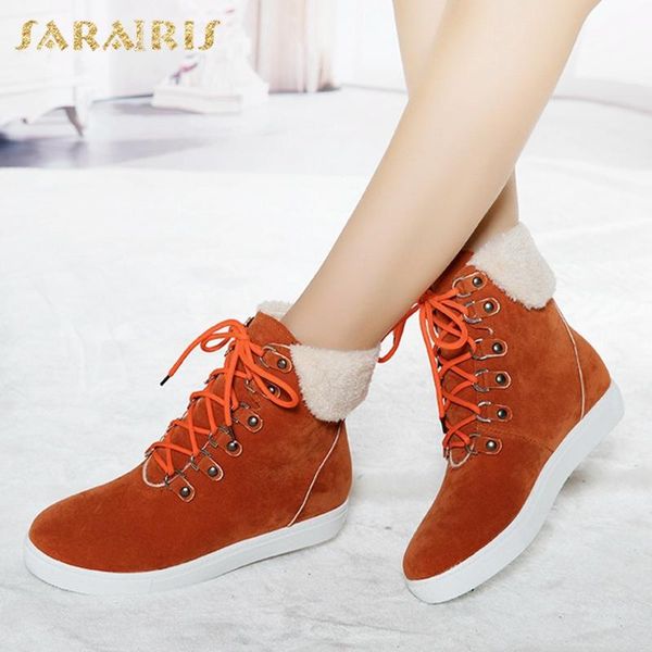 sarairis 2020 new arrivals concise comfortable shoes ladies boots female lace up add fur platform warm winter boots woman shoes, Black
sarairis 2020 new arrivals concise comfortable shoes ladies boots female lace up add fur platform warm winter boots woman shoes, Black