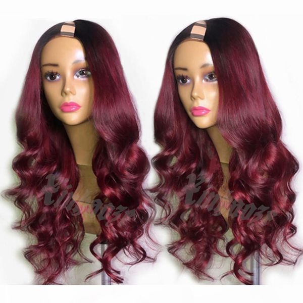 brazilian 1b 99j ombre burgundy human hair u part wigs for black women 180density remy hair wigs middle open u part wigs, Black;brown
brazilian 1b 99j ombre burgundy human hair u part wigs for black women 180density remy hair wigs middle open u part wigs, Black;brown