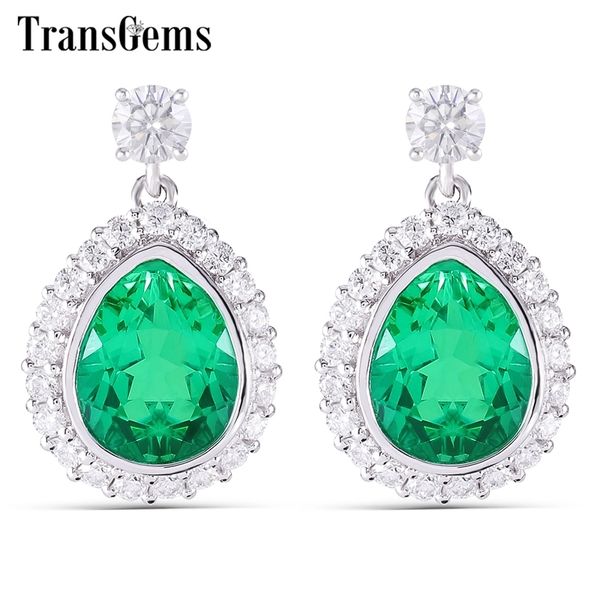 transgems sterling solid s925 7x9mm emerald pear shape drop earrings with moissanite accents for women wedding silver earrings y200620, Golden
transgems sterling solid s925 7x9mm emerald pear shape drop earrings with moissanite accents for women wedding silver earrings y200620, Golden