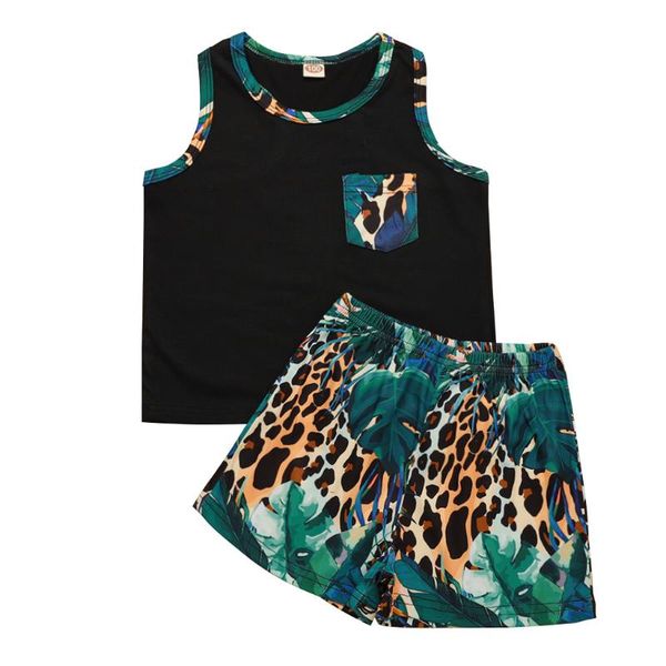 focusnorm 2021 causal kids boys clothes sets leopard print sleeveless pocket vest shorts outfits 1-8y, White
focusnorm 2021 causal kids boys clothes sets leopard print sleeveless pocket vest shorts outfits 1-8y, White