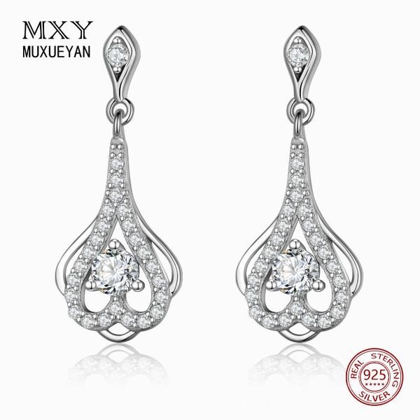 925 sterling silver long crystal heart drop earrings for women wedding vintage jewelry gifts muxueyan
925 sterling silver long crystal heart drop earrings for women wedding vintage jewelry gifts muxueyan