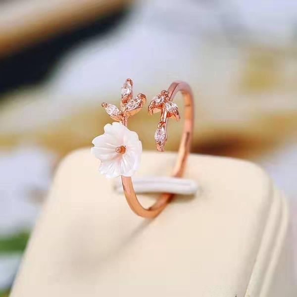 cluster rings rose gold color twig shell flowers cherry blossom adjustable open branches leaves inlaid with zircon ring for women, Golden;silver
cluster rings rose gold color twig shell flowers cherry blossom adjustable open branches leaves inlaid with zircon ring for women, Golden;silver