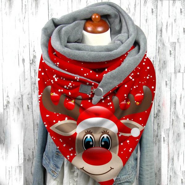scarves fashion winter women christmas print button soft wrap casual warm shawls, Blue;gray
scarves fashion winter women christmas print button soft wrap casual warm shawls, Blue;gray