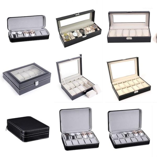 watch boxes & cases 5/6/10/12 slots box portable pu leather zipper/lock quartz watches case holder organizer jewelry display gift1, Black;blue
watch boxes & cases 5/6/10/12 slots box portable pu leather zipper/lock quartz watches case holder organizer jewelry display gift1, Black;blue