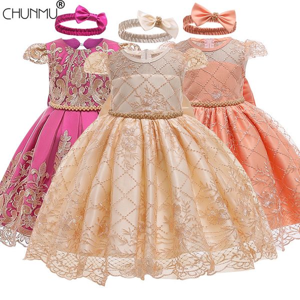 toddler girls lace dress infant girls princess dress baby christening baptism clothes baby tutu birthday party dress for girls 1027, Red;yellow