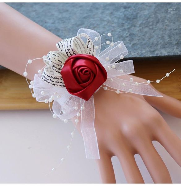 decorative flowers & wreaths 5pieces/lot wedding party prom women hand wrist flower bridal bridesmaid mother handmade ribbon rose bracelet f
decorative flowers & wreaths 5pieces/lot wedding party prom women hand wrist flower bridal bridesmaid mother handmade ribbon rose bracelet f