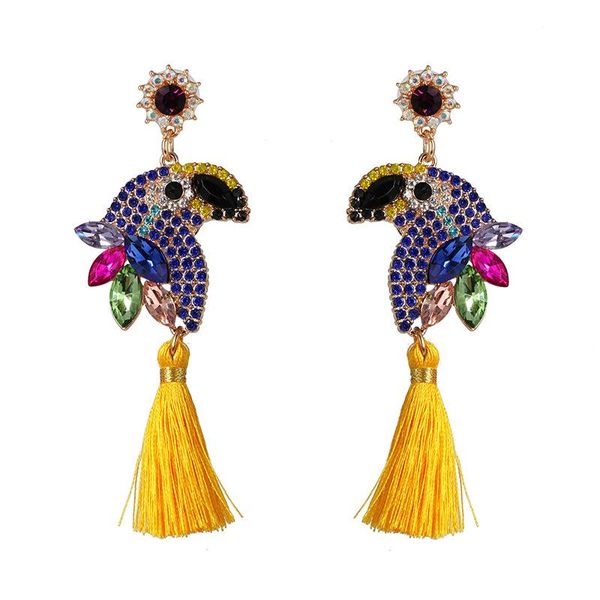 dangle & chandelier fashion crystal animal parrot tassel drop earring for women rhinestone statement colorful party gift, Silver
dangle & chandelier fashion crystal animal parrot tassel drop earring for women rhinestone statement colorful party gift, Silver