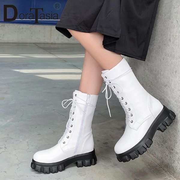 doratasia plus size 32-46 brand new mid calf boots women ladies chunky heels shoes woman cross tied leisure party boots female, Black
doratasia plus size 32-46 brand new mid calf boots women ladies chunky heels shoes woman cross tied leisure party boots female, Black