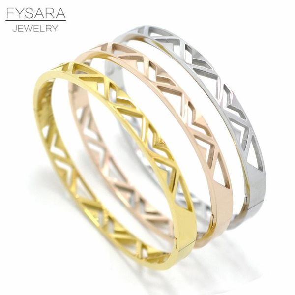 fysara hollow v triangle bracelet bangle for women classic jewelry rose gold geometry bangle stainless steel letter pulseiras, Black
fysara hollow v triangle bracelet bangle for women classic jewelry rose gold geometry bangle stainless steel letter pulseiras, Black