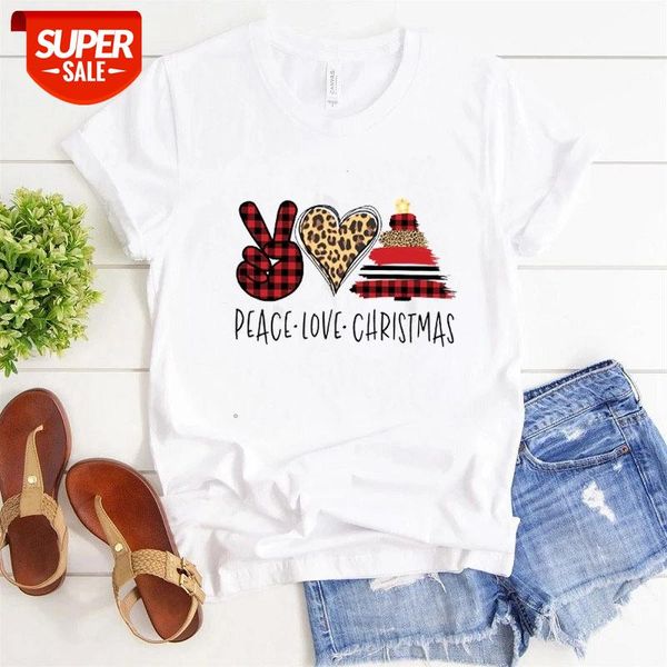 Color T-Shirt Leopard Peace Love Christmas Print Women Summer Winter T Shirt Vogue Leisure Girls Tshirt Graphic Tees Streetwear #lC2w, White
Color T-Shirt Leopard Peace Love Christmas Print Women Summer Winter T Shirt Vogue Leisure Girls Tshirt Graphic Tees Streetwear #lC2w, White