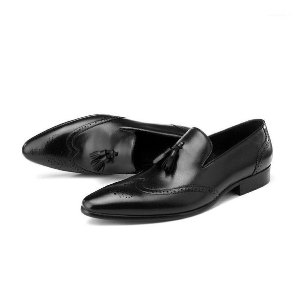 tassels genuine leather men's dress shoes handmade slip on office business wedding shoes brogue formal oxfords mens d211, Black
tassels genuine leather men's dress shoes handmade slip on office business wedding shoes brogue formal oxfords mens d211, Black