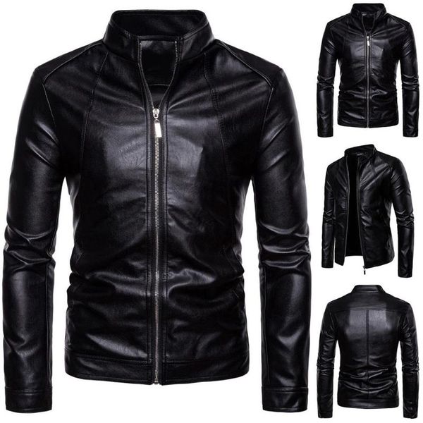 men's jackets men s-lim jacket fashion solid color motorcycle winter chaqueta hombre windproof black leather kurtka, Black;brown
men's jackets men s-lim jacket fashion solid color motorcycle winter chaqueta hombre windproof black leather kurtka, Black;brown