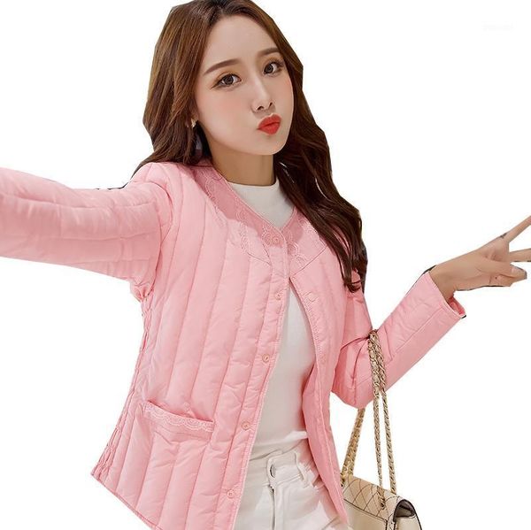 2019 autumn winter fashion women lace parkas cotton jackets female o-neck down cotton coats slim lady short coat outwear wz6231, Black
2019 autumn winter fashion women lace parkas cotton jackets female o-neck down cotton coats slim lady short coat outwear wz6231, Black
