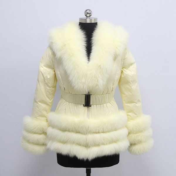 factory wholesale price winter cloth women big collar puffer jacket popular real fox fur tirm with down coat y201026, Black
factory wholesale price winter cloth women big collar puffer jacket popular real fox fur tirm with down coat y201026, Black