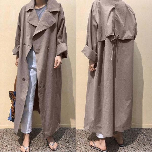 zanzea 2020 elegant women's maxi trench casual jackets solid lapel double breasted overcoats female long sleeve coats plus size, Tan;black
zanzea 2020 elegant women's maxi trench casual jackets solid lapel double breasted overcoats female long sleeve coats plus size, Tan;black