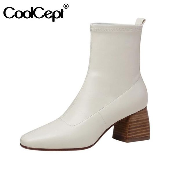 boots coolcept women ankle thick high heel winter shoes woman warm short boot casual daily office lady footwear size 34-39, Black
boots coolcept women ankle thick high heel winter shoes woman warm short boot casual daily office lady footwear size 34-39, Black