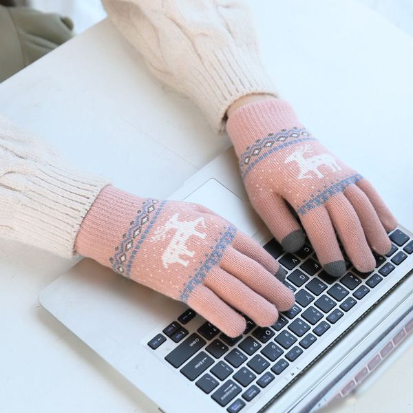 female autumn cute wool five finger touch screen warm winter electric car gloves thicker men, Blue;gray
female autumn cute wool five finger touch screen warm winter electric car gloves thicker men, Blue;gray