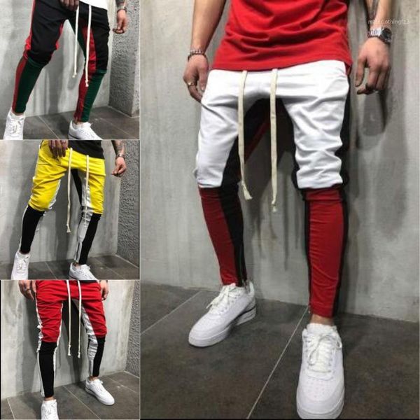 men's pants mens designer joggers high street style fashion casual sweatpants hip hop patchwork fitness pants1, Black
men's pants mens designer joggers high street style fashion casual sweatpants hip hop patchwork fitness pants1, Black