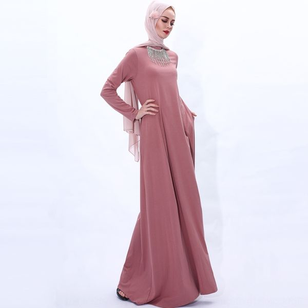 2020 summer new cotton knitted simple swing dress tassel diamond big skirt big skirtdiamond skirt muslim women's basic robe dt8zb, Black;gray
2020 summer new cotton knitted simple swing dress tassel diamond big skirt big skirtdiamond skirt muslim women's basic robe dt8zb, Black;gray